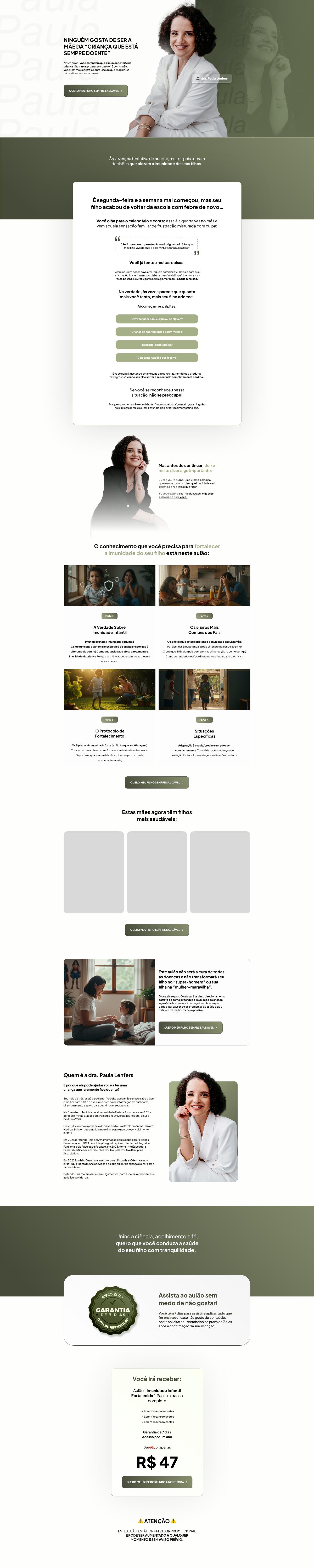 Site criado pela Liare: Dra. Paula Lenfers